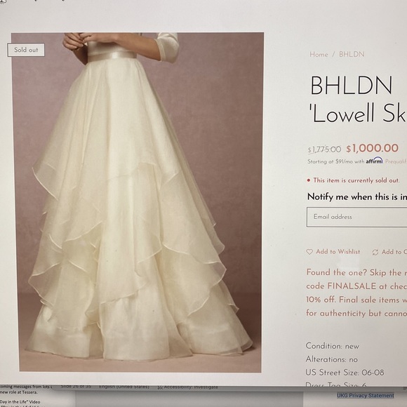 BHLDN Lowell Skirt - Picture 2 of 4